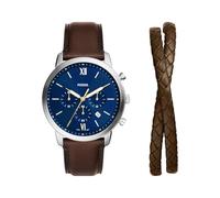 Montre Homme Fossil FS6018SET - Bracelet Cuir Marron Marron