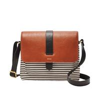 Fossil Women's Small Kinley Cross Body Fabric Bag - Black Stripe