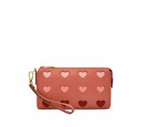 Fossil Wristlet, Accessoire Portefeuille de Voyage Femmes, Rouge, s