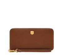 Fossil Zip Wallet, Lennox Portefeuille zippé Femme, Marron Moyen