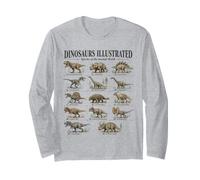 Fossile T-Rex de Dinosaure Vintage Manche Longue