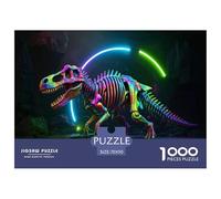 Fossiles de dinosaureses1000 Pieces Jigsaw Puzzles for Adults and Kids Educhational Games Lumière néonChallenging Home Decors Great Cadeau Idea70x50cm/1000pcs