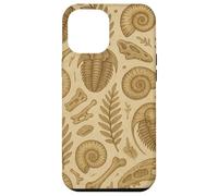 Fossils Ferns and Trilobites Sepia Pattern for Rockhounds Coque pour iPhone 12 Pro Max