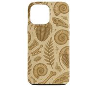 Fossils Ferns and Trilobites Sepia Pattern for Rockhounds Coque pour iPhone 13 Pro Max