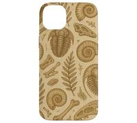 Fossils Ferns and Trilobites Sepia Pattern for Rockhounds Coque pour iPhone 14 Plus