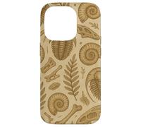 Fossils Ferns and Trilobites Sepia Pattern for Rockhounds Coque pour iPhone 14 Pro