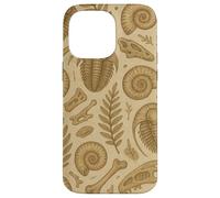 Fossils Ferns and Trilobites Sepia Pattern for Rockhounds Coque pour iPhone 14 Pro Max