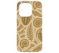 Fossils Ferns and Trilobites Sepia Pattern for Rockhounds Coque pour iPhone 15 Pro