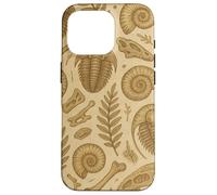Fossils Ferns and Trilobites Sepia Pattern for Rockhounds Coque pour iPhone 16 Pro
