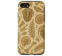Fossils Ferns and Trilobites Sepia Pattern for Rockhounds Coque pour iPhone SE (2020) / 7/8
