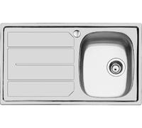 FOSTER 1186161 Lavabo 1 Baignoire La Droite Égouttoir Inox 86 CM