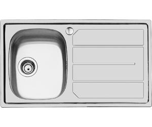 FOSTER 1186162 Lavabo 1 Baignoire La Gauche Égouttoir Inox 86 CM