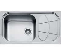 FOSTER vier BIG BOWL 86.1V.STD 1 bol + gouttoir (Bross - gouttoir sur la droite - Acier Inox)