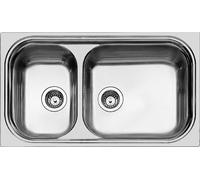 FOSTER 1562001 ÉVIER 2 BASSINS DROIT GRAND BOL INOX