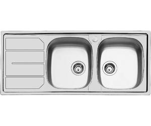 Foster 1812161 Lavabo 2 Baignoires Dx Avec Égouttoir S1000 Std Inox 116 CM