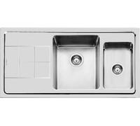 Foster 2297051 Lavabo Ke Baignoires La Droite avec Egouttoir Semi Encastré Inox