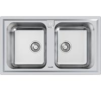 FOSTER 5886060 ÉVIER 2 BASSINS ÉLECTRIQUE INOX 86 CM