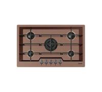 Foster 5F Ke Ft Copper Bronze - 7601866 Plaque de cuisson à gaz Encastrable | Classe énergétique A+ | 5 feux, grilles en fonte, finition cuivre satiné