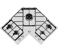 FOSTER 7038052 Cuisinière Angulaire 83 X 83 5 Brûleurs Triple Couronne Inox