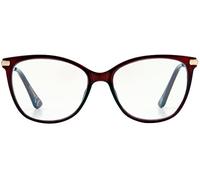 Foster Grant Lunettes de lecture Elm à lumière bleue, rouge vin, grossissements multiples, Vin translucide, +3.50 Magnification