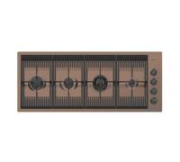 Foster Piano Milanello 4F Ft Copper Bronze - 7681008 Plaque de cuisson Ã gaz EncastrÃ© | Acier inoxydable AISI 304 Copper, Dimensions 803 x 513, Grilles en fonte, coprispartifiamma smaltati