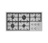 Foster Piano Milano 5F Ft Inox - 7638000 Plaque de cuisson Ã gaz EncastrÃ© | Acier inoxydable AISI 304 satinÃ©, Dimensions 1056x560, Grilles en fonte, coprispartifiamma smaltati