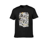 Foster The People You Better Run Indie Two Doors Cinema Men's T-Shirt Unisex Black Cotton Hip Hop Print Tee Shirts L