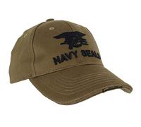 Fostex Garments Chapeau de Baseball Militaire Navy Seals Brodé - Vert - Taille Unique