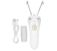 FOTABPYTI 【 â 】 Épilateur de Filetage, épilateur électrique avec épilateur de Fil de Coton de Chargement USB pour Femmes (hôte + Fil de Coton + câble USB)(Or)
