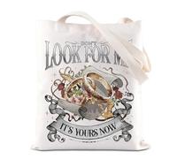FOTAP 4th Wing Series Sac fourre-tout Dragon Rider Sac à main Fantasy Book Amoureux Cadeau Tairn & Andarna, Look for Me T UK, INCHES