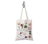 FOTAP Camp Sac fourre-tout en toile avec inscription « Half Blood », blanc, Large