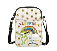 FOTAP Kermit The Frog Sac à bandoulière Kermit Rainbow Frog Cadeau The Lovers The Dreamers and Me, Dreamers Cb Uk2, INCHES