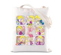 FOTAP Lizzie Mcguire Sac fourre-tout inspiré de Lizzie pour fans de Lizzie, Yellow Girly UK, 14.56INCHES