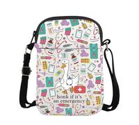 FOTAP Sac à bandoulière d'urgence pour infirmière, cadeau pour travailleur de la santé, Un Emergencycb-uk