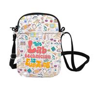 FOTAP Sac à bandoulière pour technicien de laboratoire, scientifique, geek, microbiologie, cadeau de vie de laboratoire, cadeau de retraite, Is Everything Cb UK, INCHES