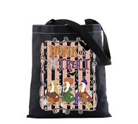 FOTAP Sac fourre-tout avec inscription « Honk or Treat Goose Inspire » pour Halloween, sorcière, oie, cadeau de saison effrayante, Or-treat T UK, INCHES