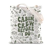 FOTAP Sac fourre-tout de camping et de randonnée pour enterrement de vie de jeune fille, sac à main pour aventuriste, Cabin Crew T Ca, INCHES