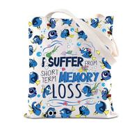 FOTAP Sac fourre-tout inspiré des personnages de films de poissons, océan, animaux marins, cadeau pour les amoureux des contes de foires, cadeau WDW Magic Kingd*m, Perte de mémoire au Royaume-Uni