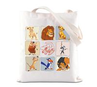 FOTAP Sac fourre-tout inspiré du Roi Lion - Cadeau Magic Kingdom - Cadeau pour fan de Simba et Timon, Lion 9 UK, 14.56INCHES