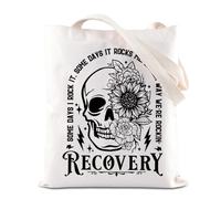 FOTAP Sobriety Gift Addiction Recovery Tote Bag AA NA Sponsor Sac à bandoulière Sober Warrior Sac à main 12 étapes Cadeau de récupération, Rockinrecovery Tuk