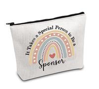 FOTAP Sponsor Cadeau Sponsor Sac Cosmétique AA Sponsor Appréciation Cadeau Dépendance Récupération Maquillage Sac Sobriété Cadeau, blanc, Un sponsor