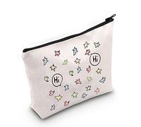 FOTAP Trousse de maquillage Hi Hi Hi Heartstopper Feuilles - Inspiré de Spotify Nick and Charlie - Cadeau pour les amateurs de bandes dessinées, blanc, Bonjour