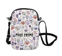 FOTAP True Crime Podcasts Inspire Sac à bandoulière True Crime Junkie Inspire Sac à bandoulière Crime Show Cadeau Murder Show, Truecrime Cb UK, INCHES