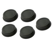 Fotasy RBC2 2 x arrière de l'objectif et de Body Cap pour Appareil Photo, Chiffon de Nettoyage pour Canon EOS DSLR (Noir)