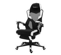 huzaro Combat 3.1 Fauteuil Gaming avec Repose Pieds, Dossier Inclinable 135°, Chaise Gamer Ergonomique en Tissu Et Mesh, Structure Renforcée, Charge 150 Kg, Certifié SGS, Blanc