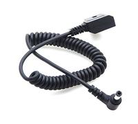 FOTGA 12V D-Tap 2 Pin Male Connector to DC 5.52.5mm DC5525 Power Cord Spring Cable for Blackmagic Cinema Camera BMCC