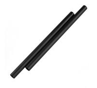 FOTGA 2 x 100mm Longueur 15mm dia aluminium tiges pour 15 Tige Rails rig Main système Grip Case Follow Focus Matte Support