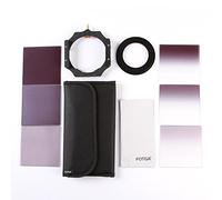 Fotga 4x4 100mm Filtre carré Set 3pcs Place Neutre filtres de densité ND2 4 8 + 3pcs Gradual filtres de densité neutre ND2 4 8 + 1pcs Porte-filtre + 1pcs chiffon de nettoyage + 1pcs 6-fentes Filtre cas + 1pcs bague d'adaptation (58mm) pour Cokin Z Series Matte Box Filtre Plateau (bague adaptatrice de 58mm)