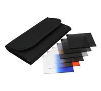 FOTGA 6pcs Filtre ND2 + ND4 + ND8 + Gris + Bleu + Orange Gris Kit sacs + filtre pour Cokin P