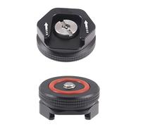 Fotga Adaptateur de fixation pour griffe avec vis 6,35 mm - 20 pour appareil photo, moniteur de terrain, flash, Speedlite, lumière LED, microphone, plaque de base